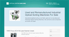 Desktop Screenshot of opticalsortingmachine.com